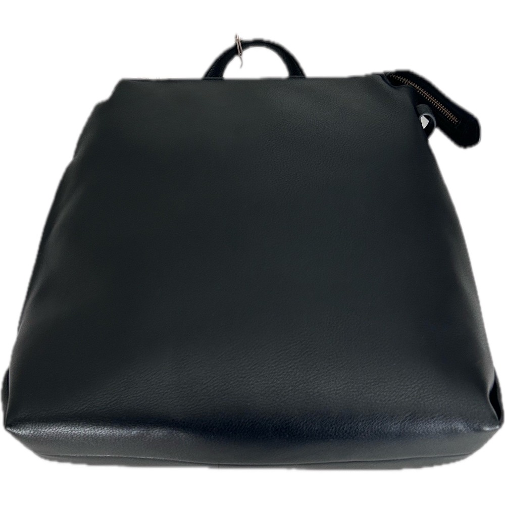A New Day Square Laptop Backpack Women OS Black NEW Faux Leather 13in Sleeve
